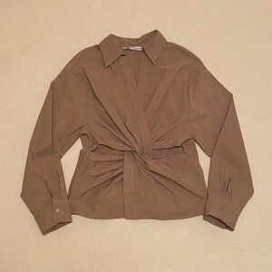 Tan ZARA Shirt